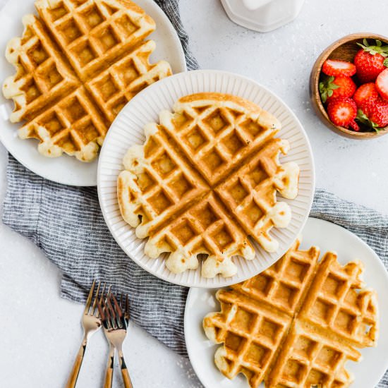 Buttermilk Waffles - Recipe photo by Salt and Baker