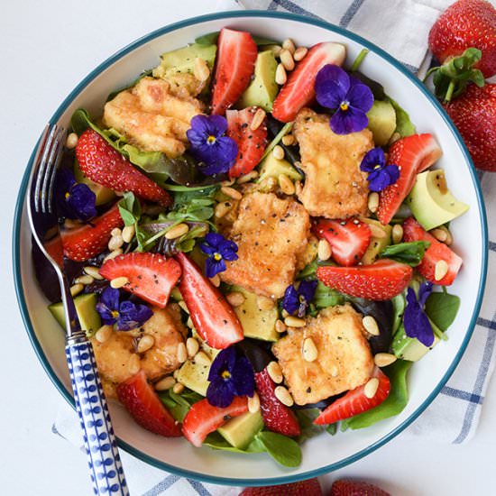 Fried Feta & Strawberry Salad - Recipe photo by missrachelphipps