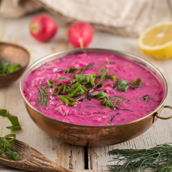 Cold Beet Soup - Recipe photo by Nutriplanet