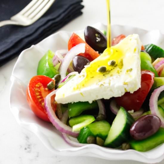 Greek Salad - Recipe photo by Savorthebest