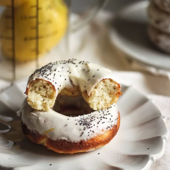 Baked Lemon Poppyseed Donuts - Recipe photo by Inspector Gorgeous