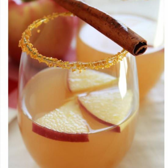 Cider Sangria Spritzer - Recipe photo by practicallyhomemade