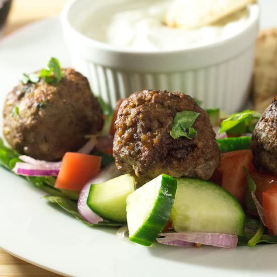 Greek Lamb Meatball Recipe - Recipe photo by recipecritique