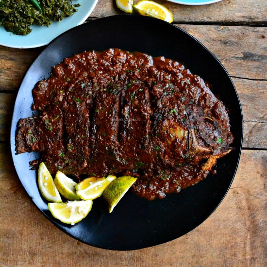 Garlic ukwaju whole tilapia curry - Recipe photo by kaluhiskitchen