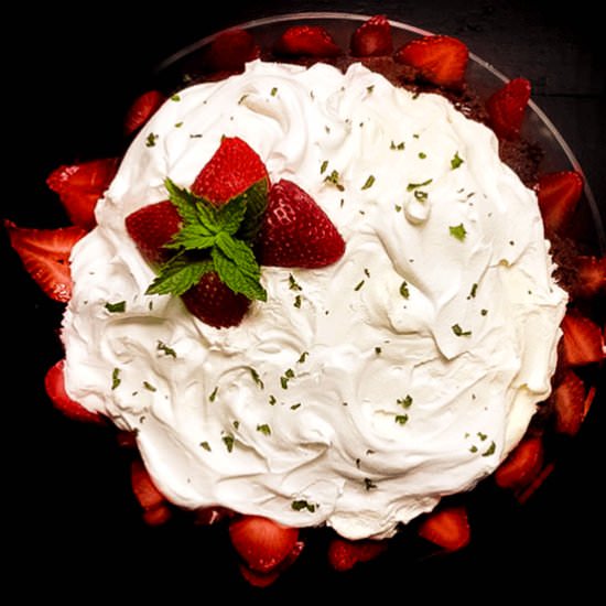 Strawberry Mint Chocolate Trifle - Recipe photo by asprinklingofcayenne