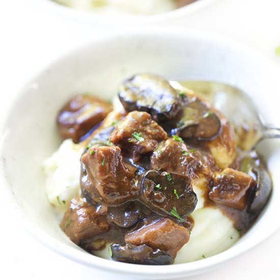 Crock Pot Beef Tips and Gravy - Recipe photo by prettylittleapron