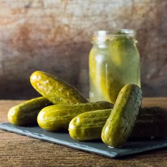 Half Sour Pickles - Recipe photo by Fox Valley Foodie