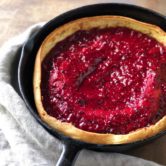 Brambleberry Lavender Dutch Baby - Recipe photo by whipsmartkitchen