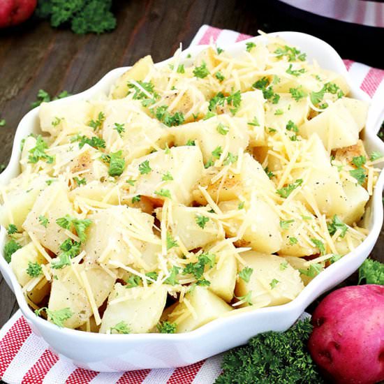 Instant Pot Garlic Parmesan Ranch Potatoes - Recipe photo by valyastasteofhome.com