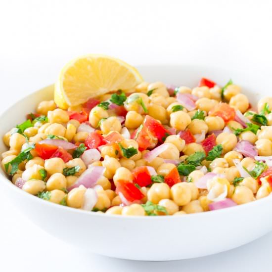Chana Chaat (Indian Chickpea Salad) - Recipe photo by ikneadtoeat