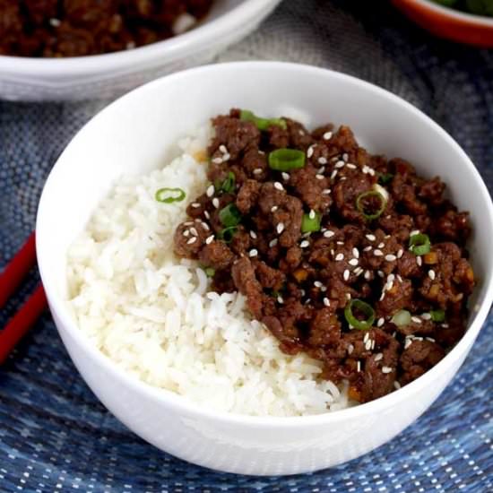 Korean Beef Rice Bowl - Recipe photo by Lemon blossoms