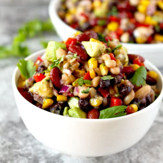 Mexican Three Bean Salad - Recipe photo by Lemon blossoms
