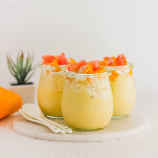 Mango Pomelo Sago Pudding - Recipe photo by siftandsimmer