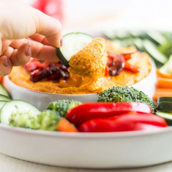Sweet Potato Hummus - Recipe photo by WhatMollyMade