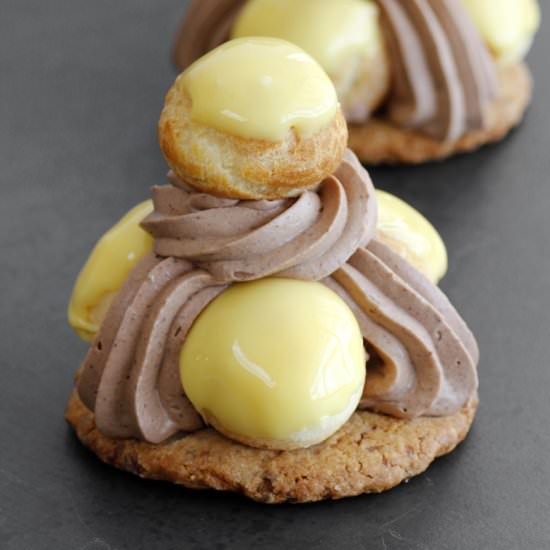 Mogador Saint Honore - Recipe photo by lilcookieblog
