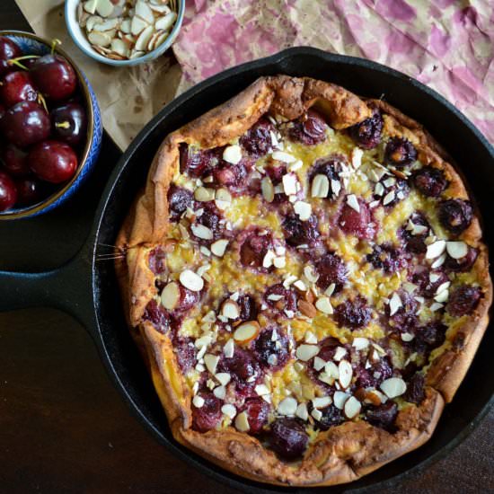 Cherry Almond Clafoutis - Recipe photo by Wanderings in my Kitchen