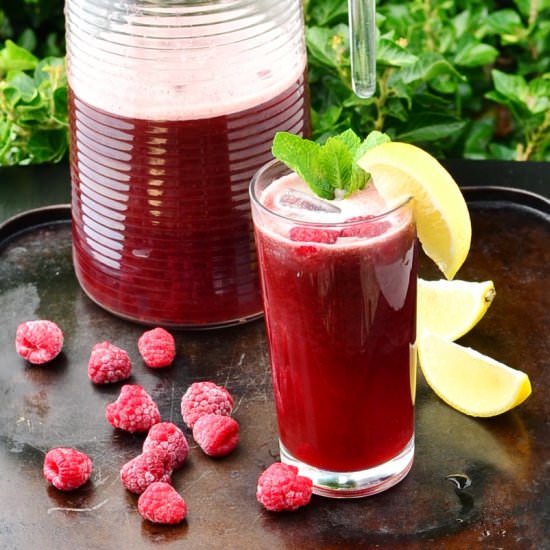 Rooibos(Redbush) Raspberry Iced Tea - Recipe photo by everydayhealthyrecipes