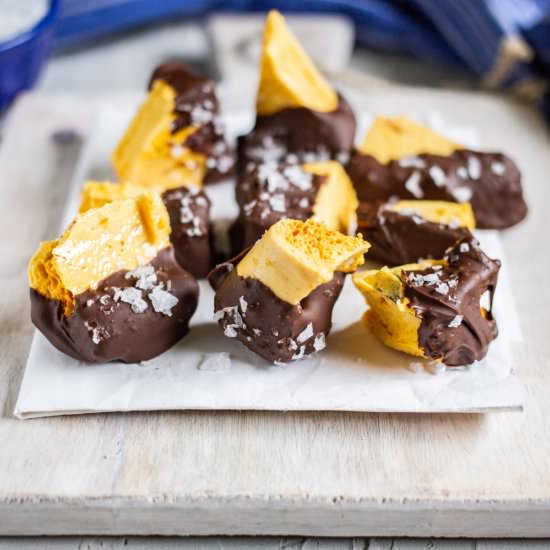 Homemade Honeycomb Candy - Recipe photo by cardamomandcoconut