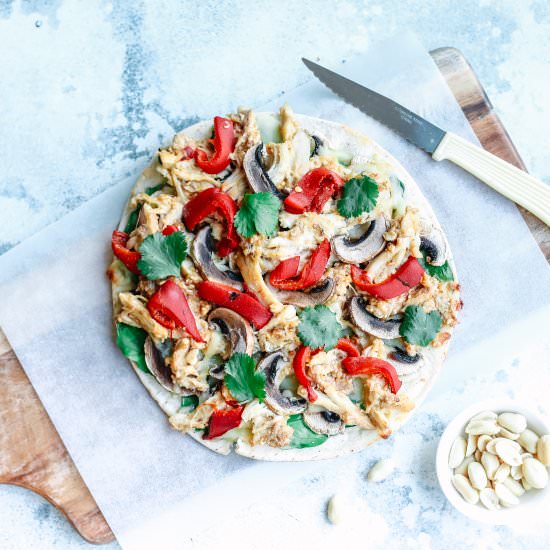 Chicken Satay Pizza - Recipe photo by You Totally Got This