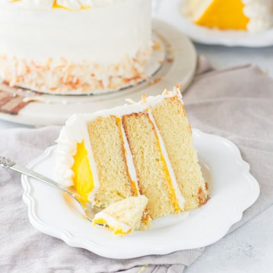 Mango Coconut Cake - Recipe photo by theitsybitsykitchen