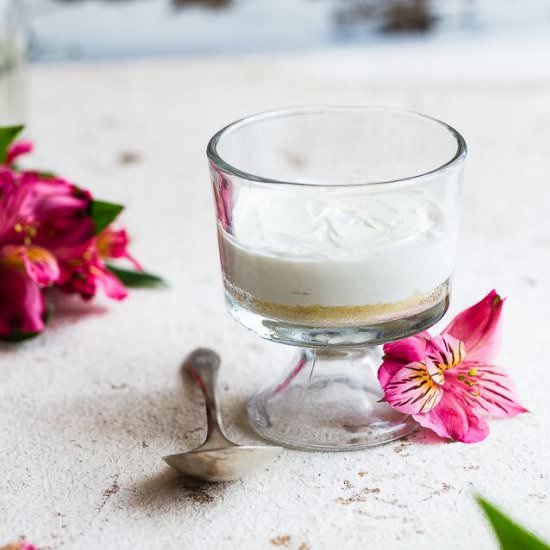 No Bake Keto Cheesecake for One - Recipe photo by foodfaithfitness