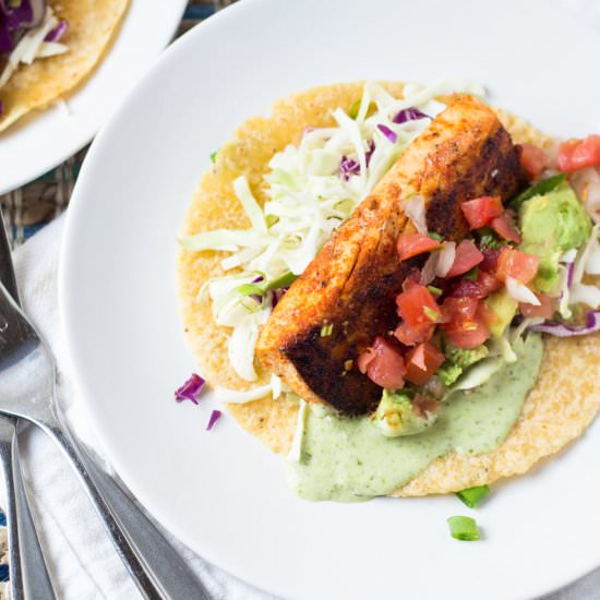 Easy Fish Tacos - Recipe photo by Homemade Nutrition
