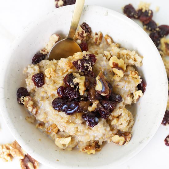 Instant Pot Steel Cut Oatmeal - Recipe photo by prettylittleapron
