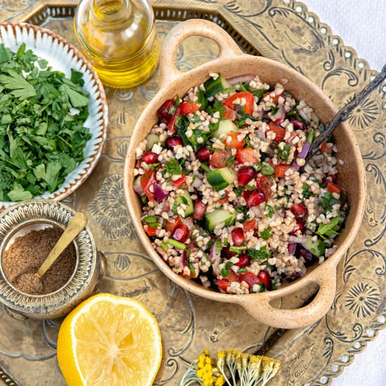 Lebanese tabbouleh salad - Recipe photo by supergoldenbakes