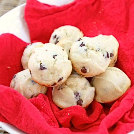 Mini Chocolate Chip Muffins - Recipe photo by The Gluten Free Gathering