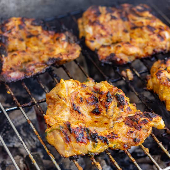 yogurt marinated grilled chicken - Recipe photo by Happy Foods Tube