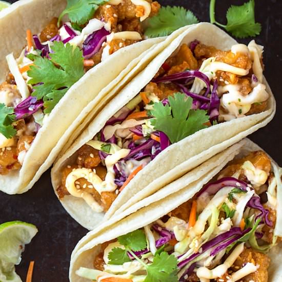 General Tso's Chicken Tacos - Recipe photo by thecozyapron