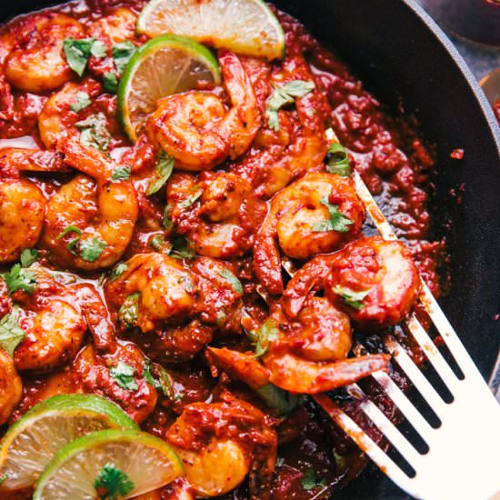 CILANTRO LIME SHRIMP IN ADOBO SAUCE - Recipe photo by The Food Cafe