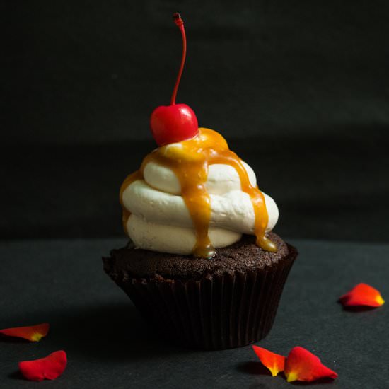 Salted Caramel Mocha Cupcakes - Recipe photo by sharmi02