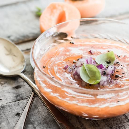 Apricot Gazpacho - Recipe photo by theviewfromgreatisland