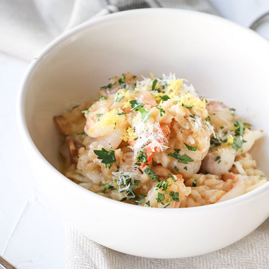 Prawn Risotto - Recipe photo by The Home Cooks Kitchen