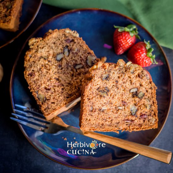 Starbucks Banana Nut Bread - Recipe photo by Herbivore Cucina