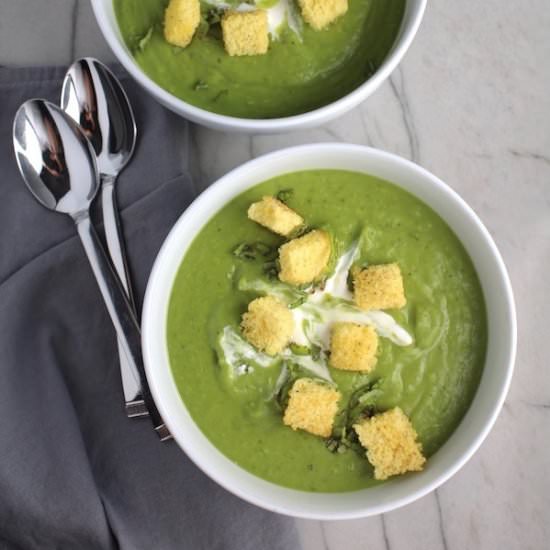 Zesty Pea Soup - Recipe photo by TalkingMeals