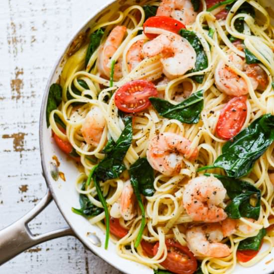 Shrimp Scampi Pasta - Recipe photo by linger
