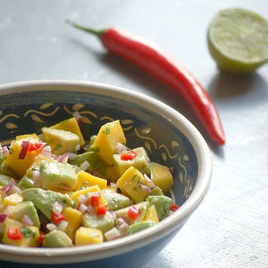 Mango Avocado Salsa - Recipe photo by Onze Franse Keuken