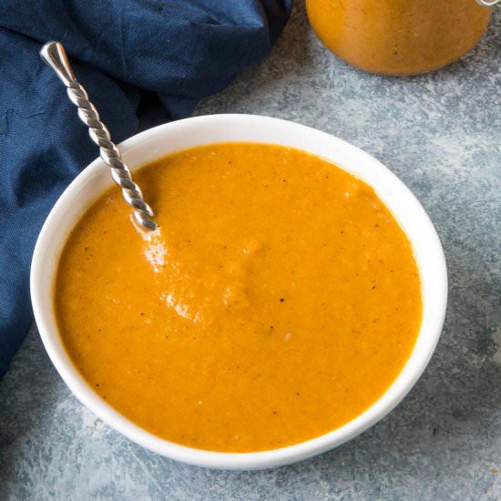 Roasted Red Hatch Chile Sauce - Recipe photo by ChiliPepperMadness