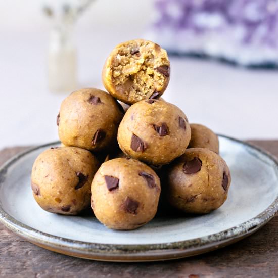 Vegan Cookie Dough Protein Balls - Recipe photo by myvibrantkitchen