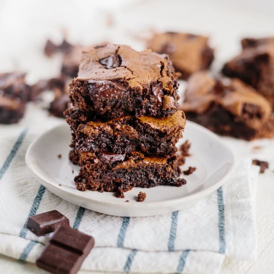 Fudgy Paleo Brownies - Recipe photo by WhatMollyMade