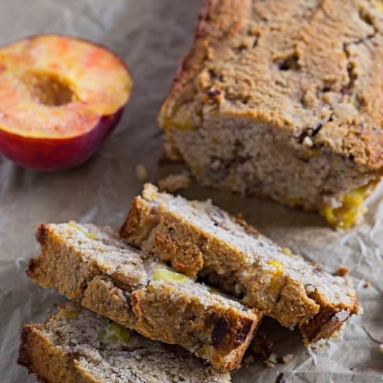 Healthy Peach Bread with Walnuts - Recipe photo by SundaySupper