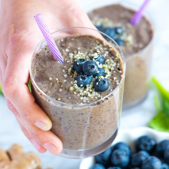 Power Blueberry Smoothie - Recipe photo by inspiredtaste