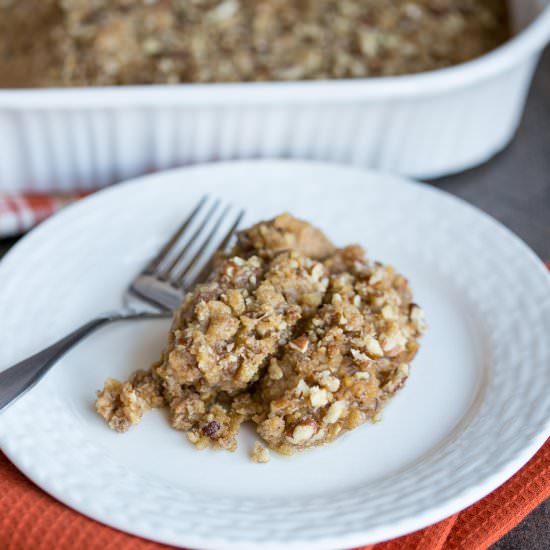 Low Carb Sweet Potato Casserole - Recipe photo by littlebitrecipes