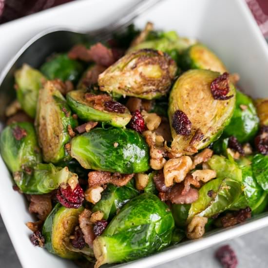 Pan Fried Brussels Sprouts - Recipe photo by littlebitrecipes