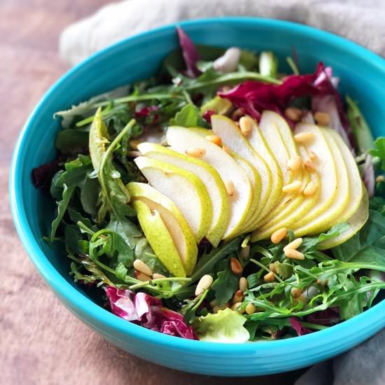 Tricolore Pear Salad - Recipe photo by whipsmartkitchen