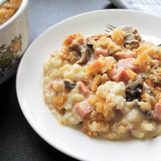 Creamy Ham Casserole - Recipe photo by MyRecipeReviews