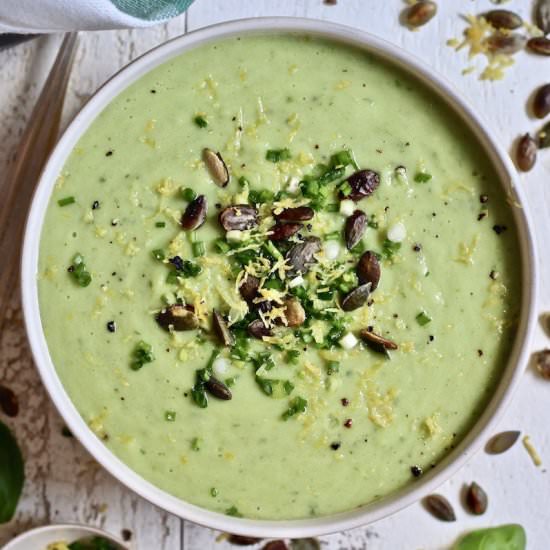 Cucumber & Avocado Gazpacho - Recipe photo by Lemon Thymes