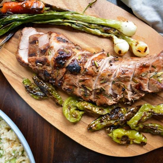 Grilled Pork Tenderloin - Recipe photo by Wanderings in my Kitchen